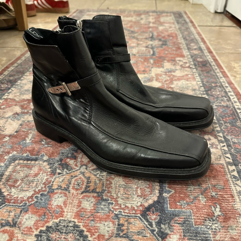 Aldo Black Leather Men's Boots